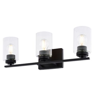 Park Ridge 20 Inch 3 Light Vanity In Matte Black