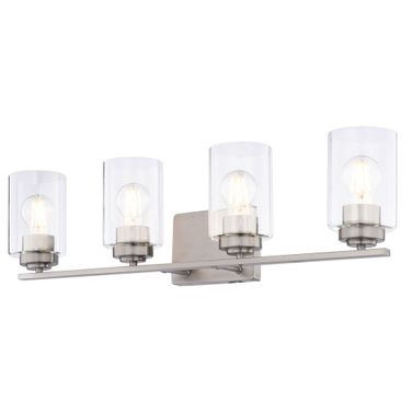 Park Ridge 27.5 Inch 4 Light Vanity In Satin Nickel