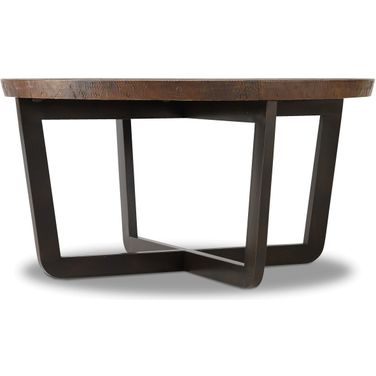 Commerce and Market Parkcrest Copper Round Cocktail Table