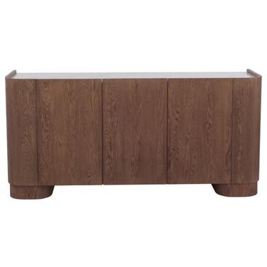 Parker Credenza In Oak and White
