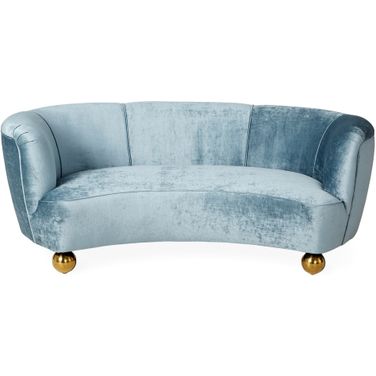 Parker Curved Sofa In Brussels Powder
