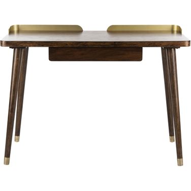 Parker Dark Walnut 1 Drawer Desk
