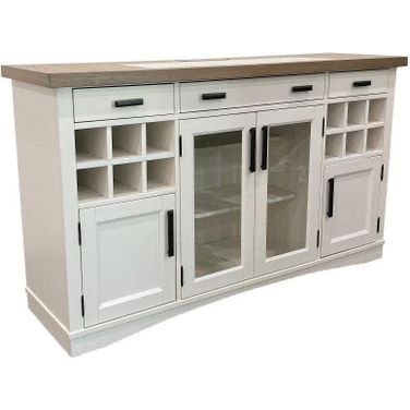 Parker House Americana Modern Dining 66 x 19 Inch Buffet Server With Quartz Insert