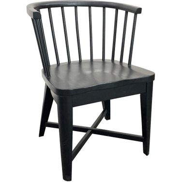 Parker House Americana Modern Barrel Dining Chair Set Of 2 In Black