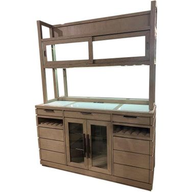 Parker House Pure Modern Dining 2 Pc 66 Inch Buffet And Open Hutch