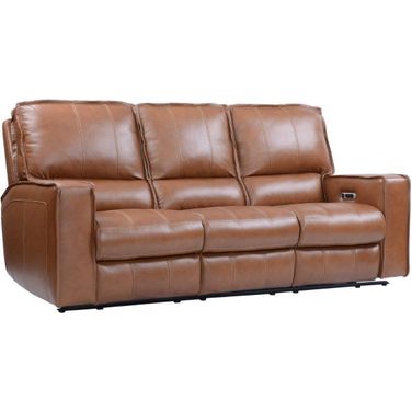 Parker Living Rockford Verona Saddle Power Triple Reclining Sofa