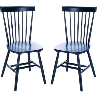 Parker Navy 17 Inch H Spindle Dining Chair Set of 2
