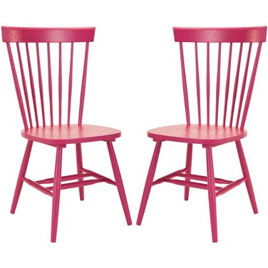 Parker Raspberry 17 Inch Spindle Dining Chair Set of 2