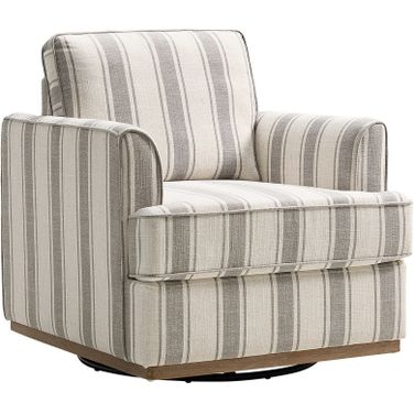Parker Swivel Armchair In Grey