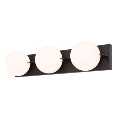 Parkview 3 Light Vanity Light In Matte Black