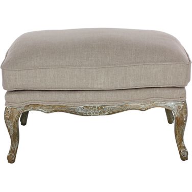 Parlier Grey Weathered Show-Wood Ottoman