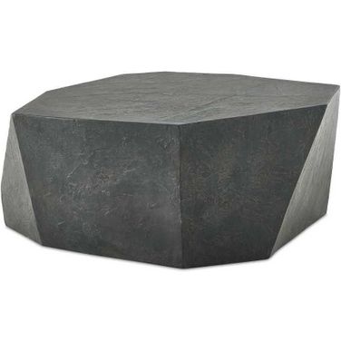 Parra Outdoor Coffee Table In Black and Brown
