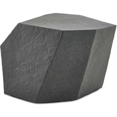 Parra Outdoor Side Table In Black and Brown