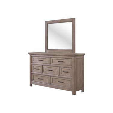 Parson Creek 7 Drawer Dresser in Milk-Paint Oak