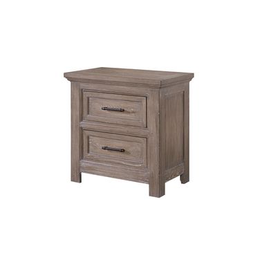 Parson Creek Nightstand with USB Ports in Milk-Paint Oak