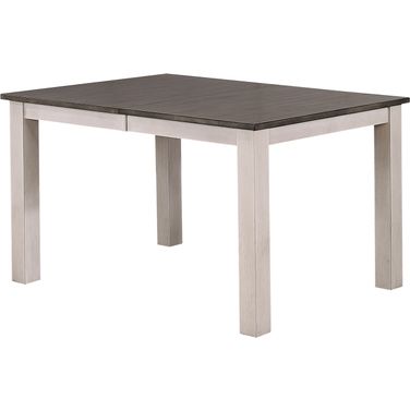Parsons Dining Table In Ash and Stormy White