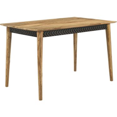 Partridge Rectangular Counter Height Table Natural Sheesham