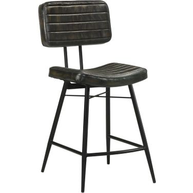 Partridge Upholstered Counter Height Stools with Footrest Set of 2
