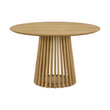 Pasadena 47 Inch Round Dining Table In Natural Oak
