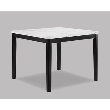 Pascal Counter Height In White Top and Black Leg