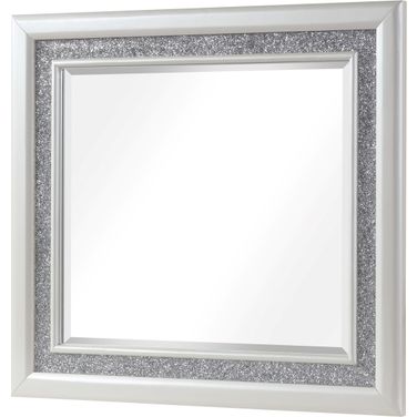 Passion Led Mirror Made With Wood In Milky White