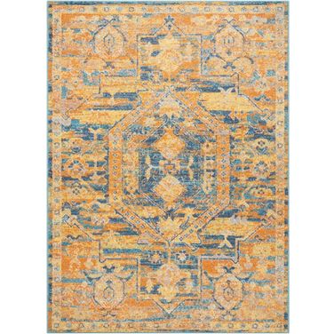 Passion Teal and Sun 3'9" x 5'9" Area Rug