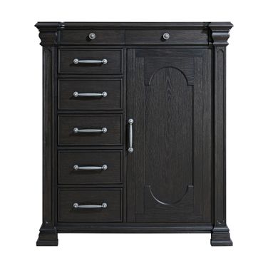 Paterson 1 Door and 7-Drawer Chest In Black