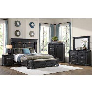 Paterson Storage Bedroom Set In Black