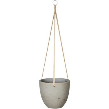 Patio Classic Medium Hanging Pot In Cement Grey