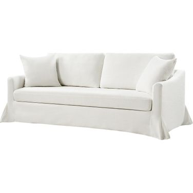 Patrice Slipcovered Sofa In White