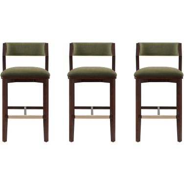 Patricia Barstool Set of 3 In Turtle Green