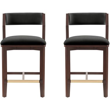 Patricia Counter Stool Set of 2 In Black