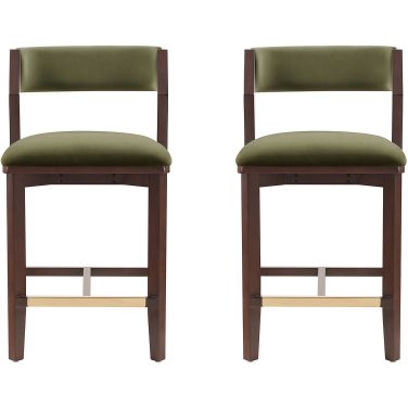 Patricia Counter Stool Set of 2 In Turtle Green