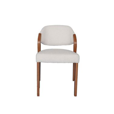 Paul Dining Chair In Weave Frosty Grey and Cherry