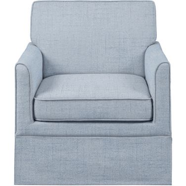 Paula Slipcover Accent Armchair In Light Blue