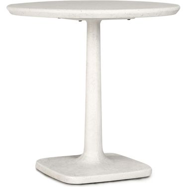 Paulina 31 Inch Outdoor Bistro Table In White