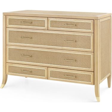 Paulina Large 6-Drawer In Natural and Camel