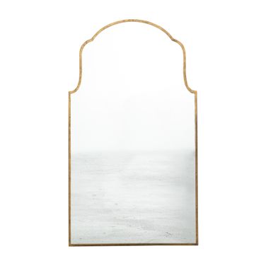 Pauline Small Mirror In Gilded Gold