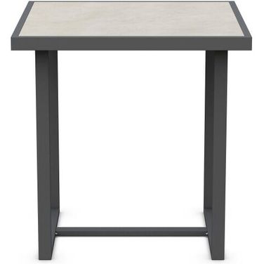 Pavia 35 Inch Counter Table In Matte Charcoal