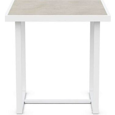 Pavia 35 Inch Counter Table In Matte White
