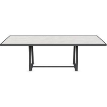 Pavia 96 Inch Rectangular Dining Table In Matte Charcoal