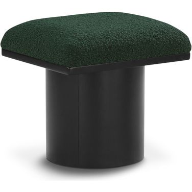 Pavilion Boucle Fabric Stool In Green
