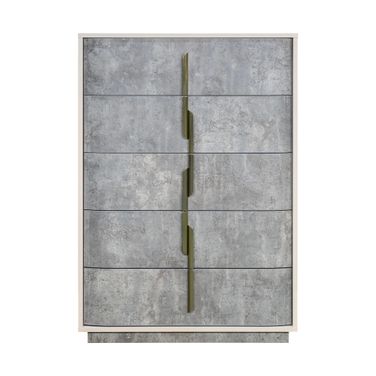 Pavira 5-Drawer Chest In Stone