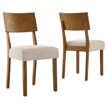 Pax Wood Dining Side Chair Set of 2 In Light Beige