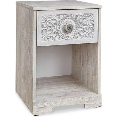 Paxberry Nightstand In Washed White
