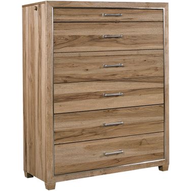 Paxton 6 Drawer Chest In Light Brown