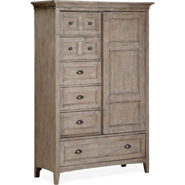Paxton Place Door Chest In Dove Gray