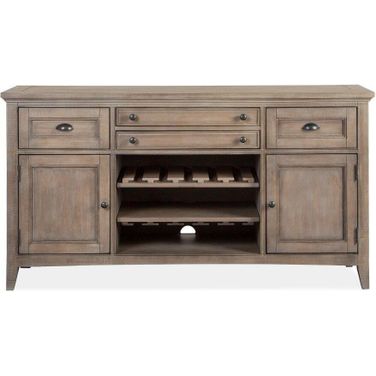 Paxton Place Dove Gray Wood Buffet SU