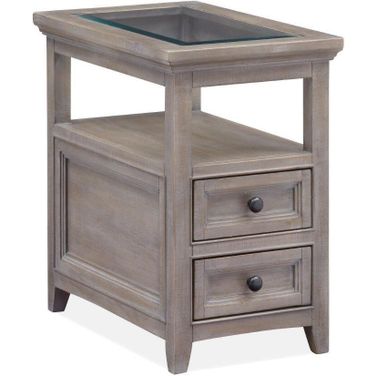Paxton Place Dovetail Grey Chairside Table