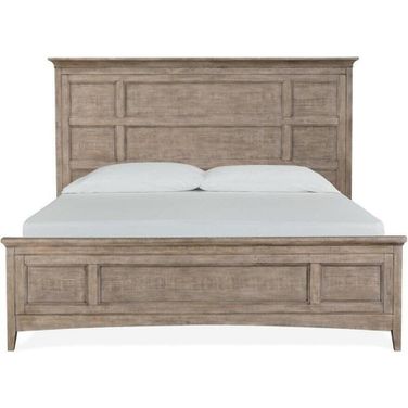 Paxton Place Dovetail Grey King Panel Bed